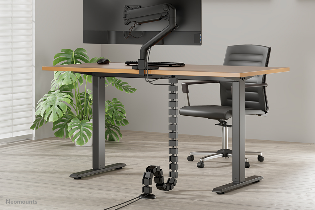 Neomounts ADS06-130BL Organizador vertebral de cables - fijación con tornillos - universal
